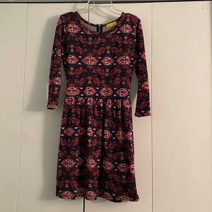 Dee Elle Knit Patterned Dress